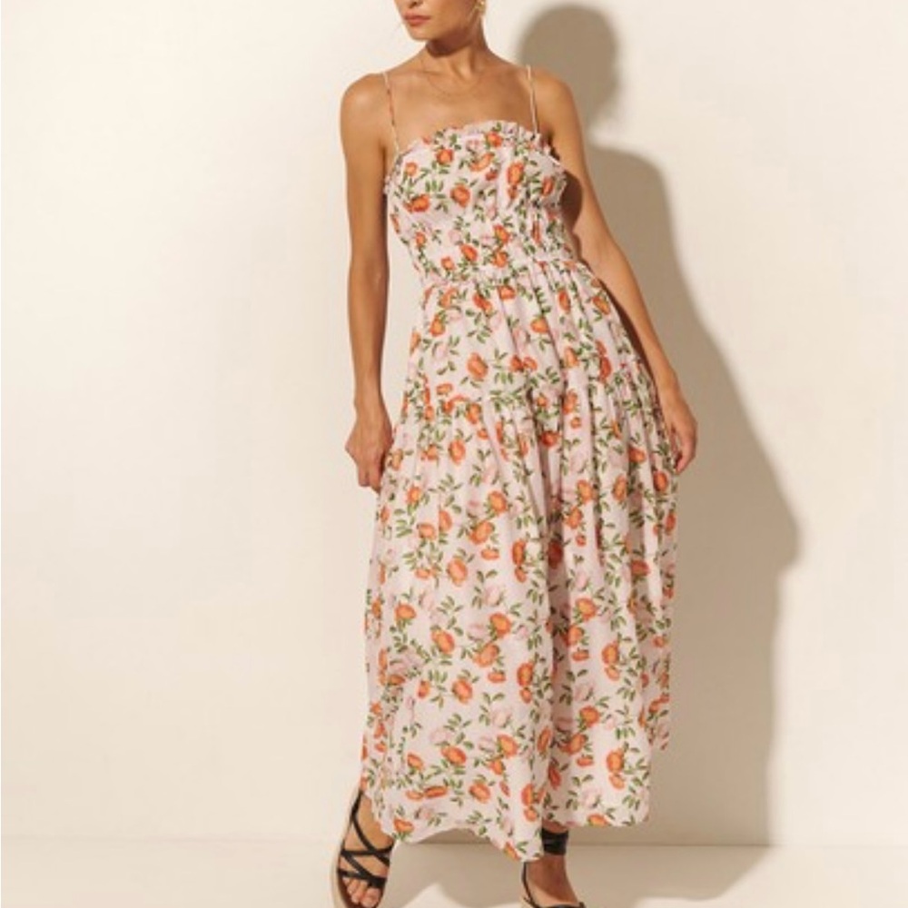 Kivari White Strapless Sundress Wedding Guest